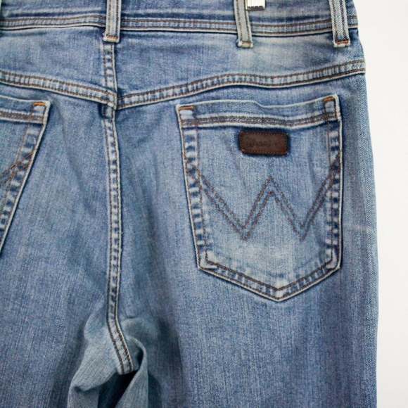 Wrangler Texas Stretch Blue Straight Jeans (38/34) - Picture 3 of 5